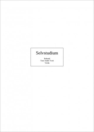 Selvstudium