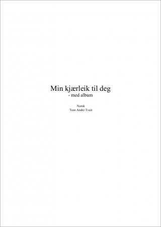 Min kjærleik til deg - med album